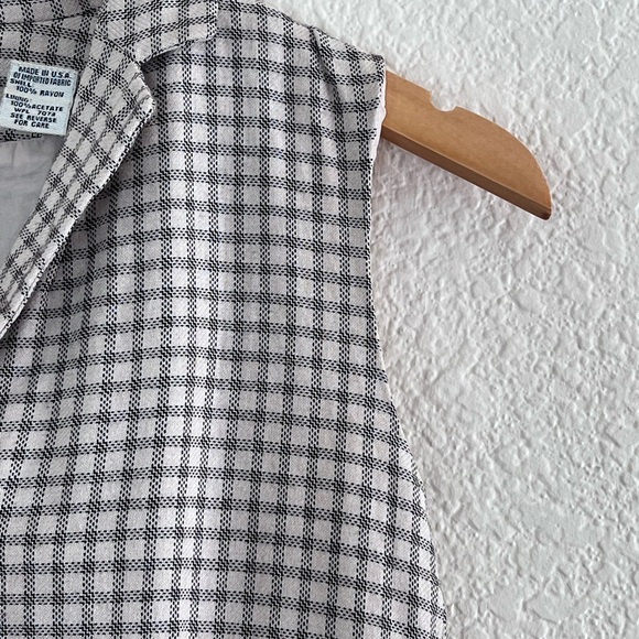 Loft | Vintage Ann Taylor plaid button front vest size 2P - Picture 5 of 9